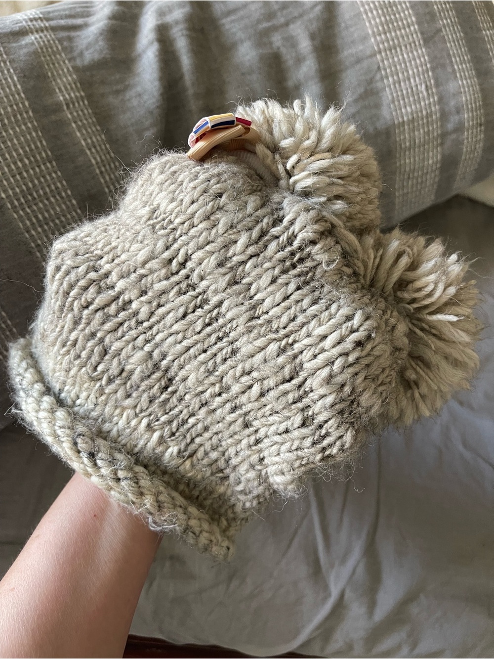 Kids Pom-Pom Knit Beanie size 2-5